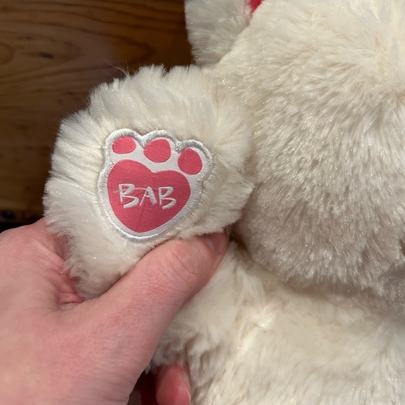 Build a Bear Girl Scout Cookies White Teddy BAB 16" Stuffed Plush Cute Bow - Picture 6 of 9